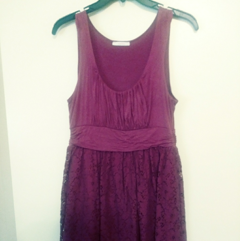 Burgandy mini dress